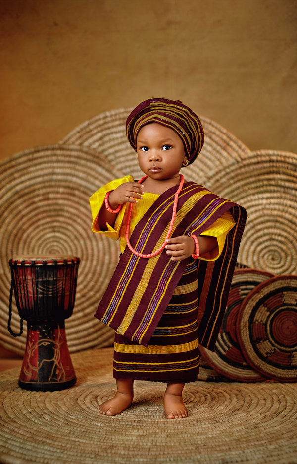 Aso Oke Yellow Outfits for African for Special Occasions Like Birthdays, Weddings, and Cultural Celebrations